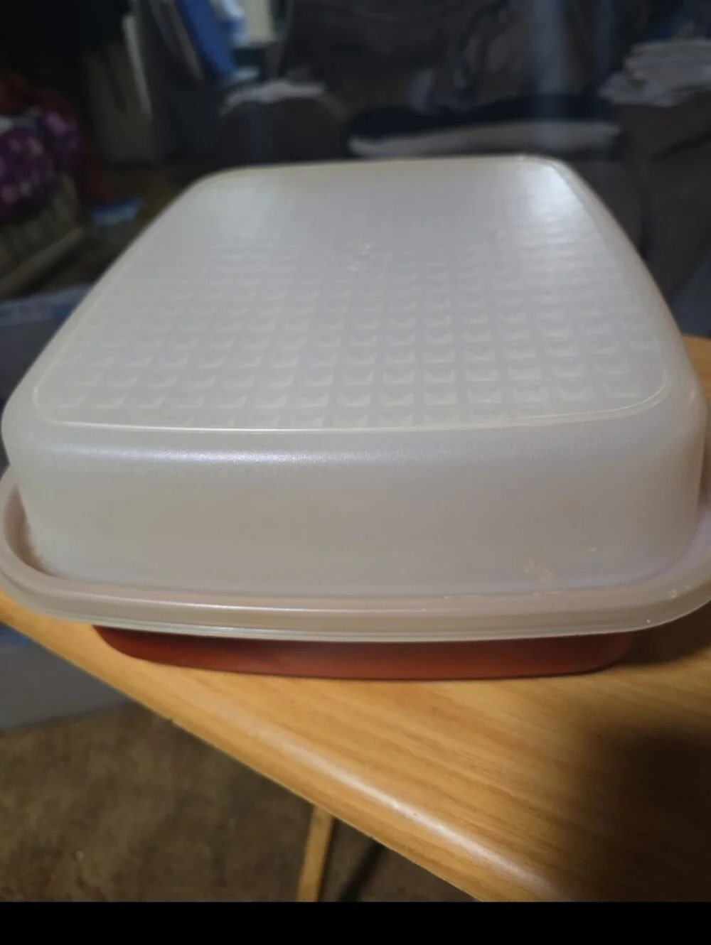Vtg Tupperware Season N Serve Lg Marinade Container Paprika Red 1294 -8 & Lid
